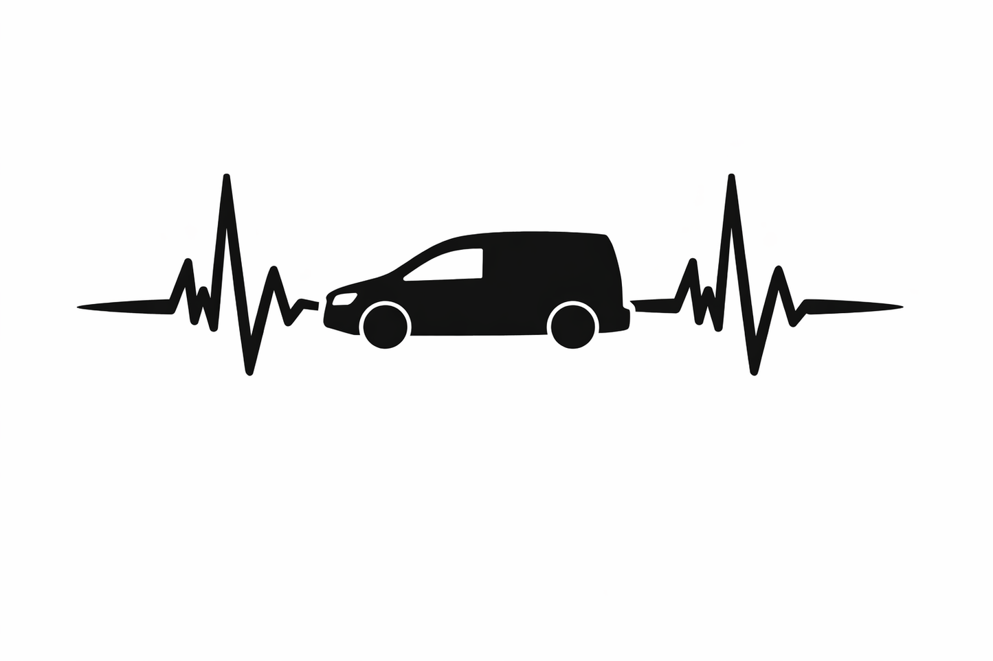 Heart Beat Caddy Decal