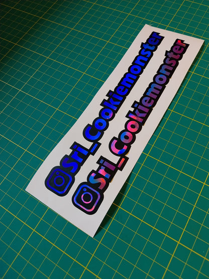 10x Instagram Tag Decal Design 1