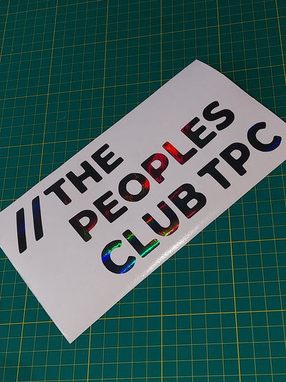 The Peoples Club (TPC) Decal