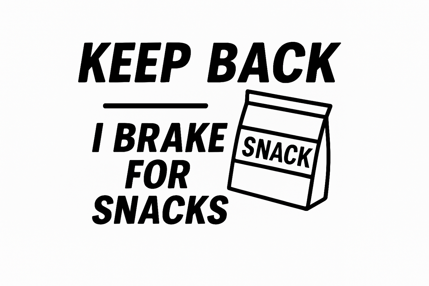 KEEP BACK Decal