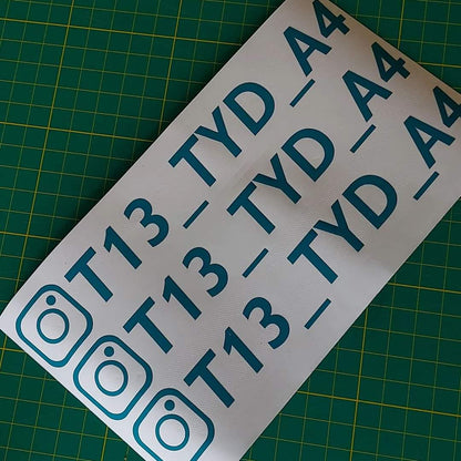 10x Instagram Tag Decal Design 1