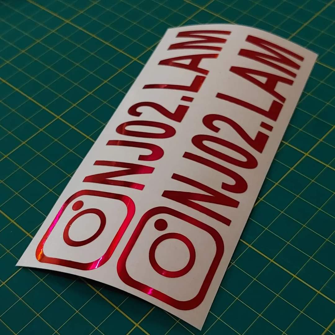 10x Instagram Tag Decal Design 1