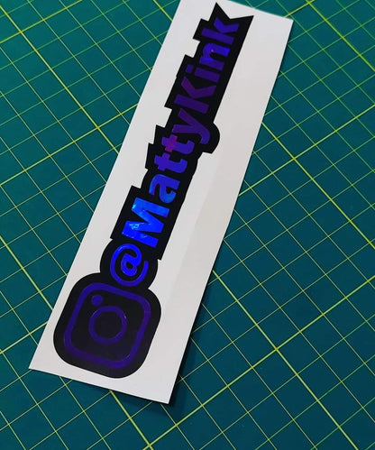 10x Instagram Tag Decal Design 1