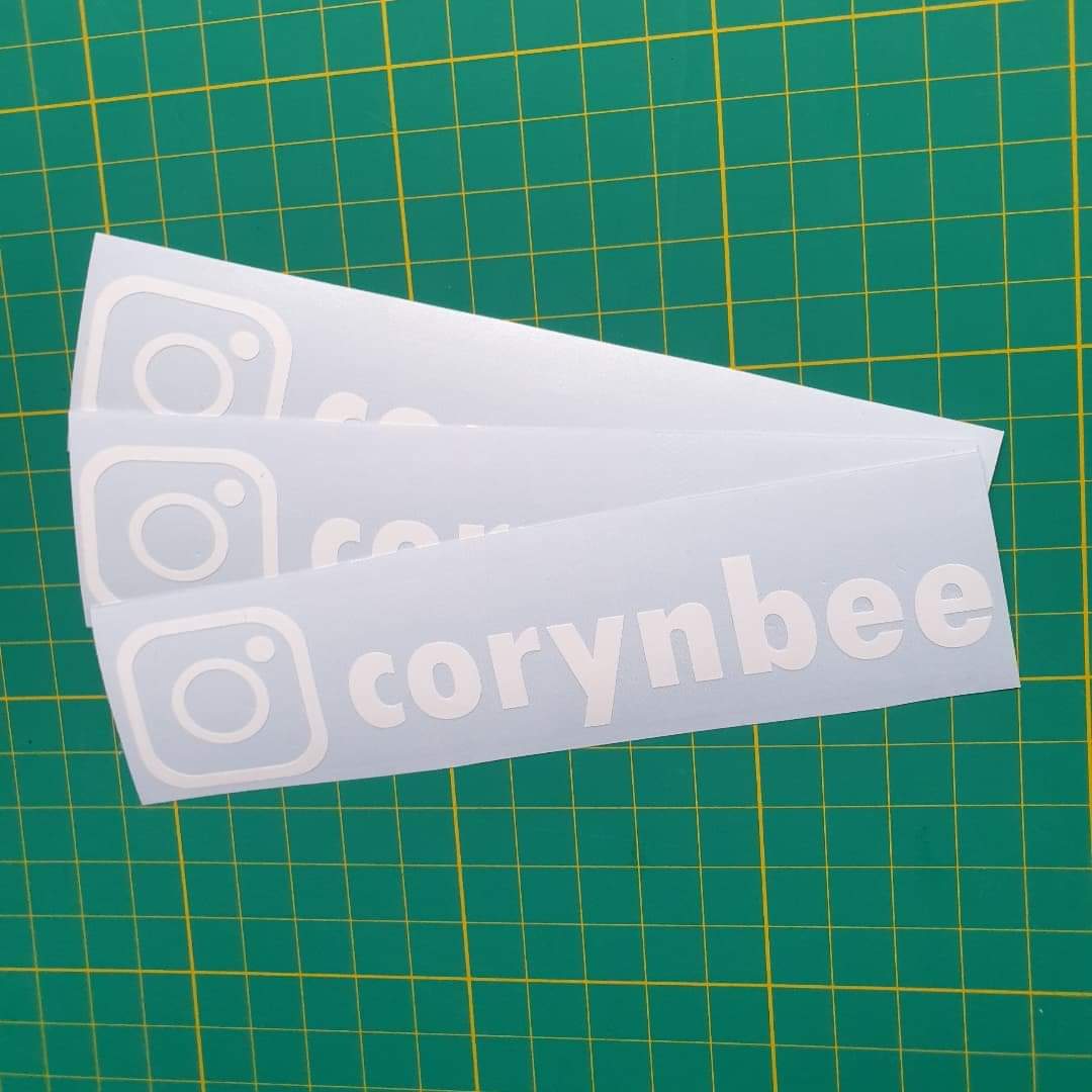 10x Instagram Tag Decal Design 1