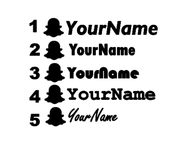 Snap Chat Tag Decal Desgin 1 – Sticker HQ