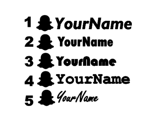 Snap Chat Tag Decal Desgin 1