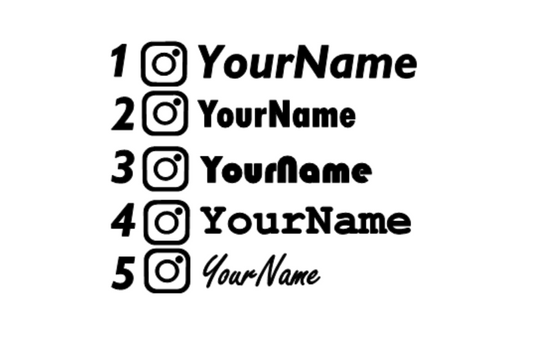 Instagram Tag Decal Design 1