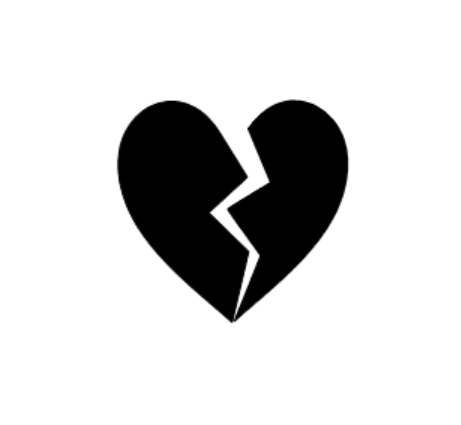 Broken Heart Decal