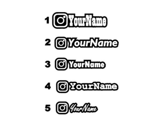 Instagram Tag Decal Design 2