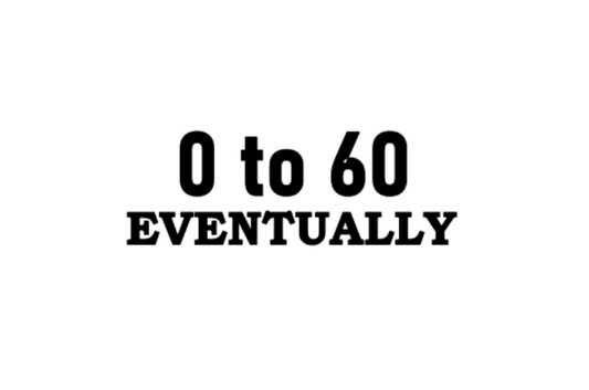 0 to 60 Decal