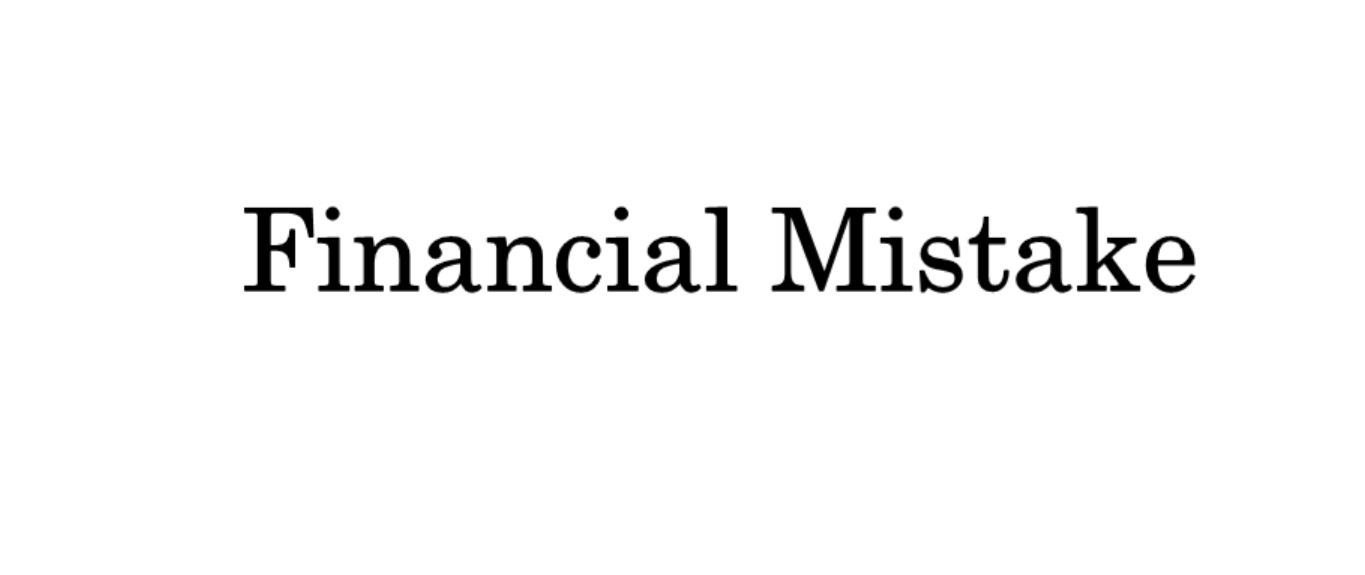 Financial Mistake Decal