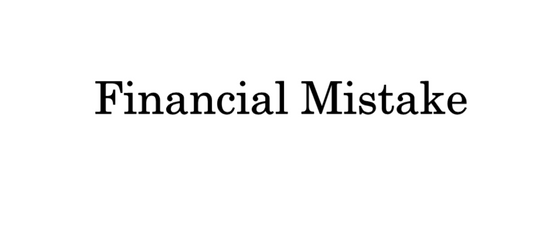 Financial Mistake Decal