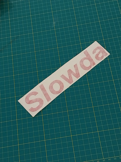 Slowda Decal