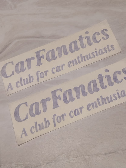 Car Fanatics Decal